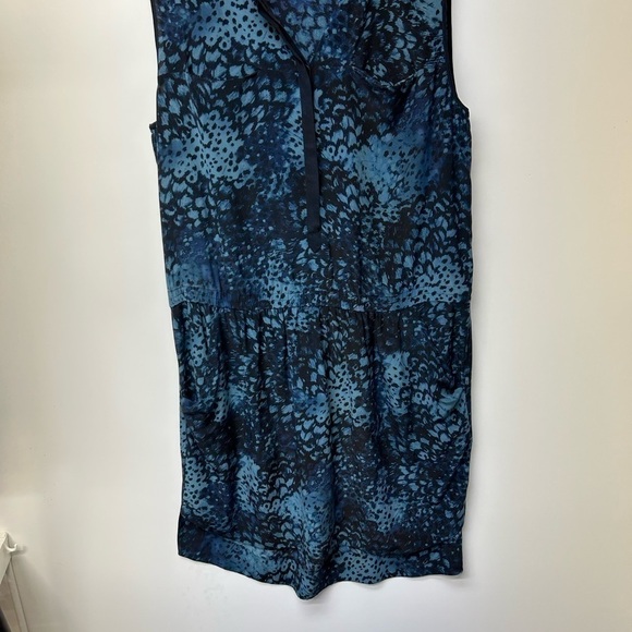 Rebecca Taylor Blue Silk Mini Dress - Picture 2 of 7